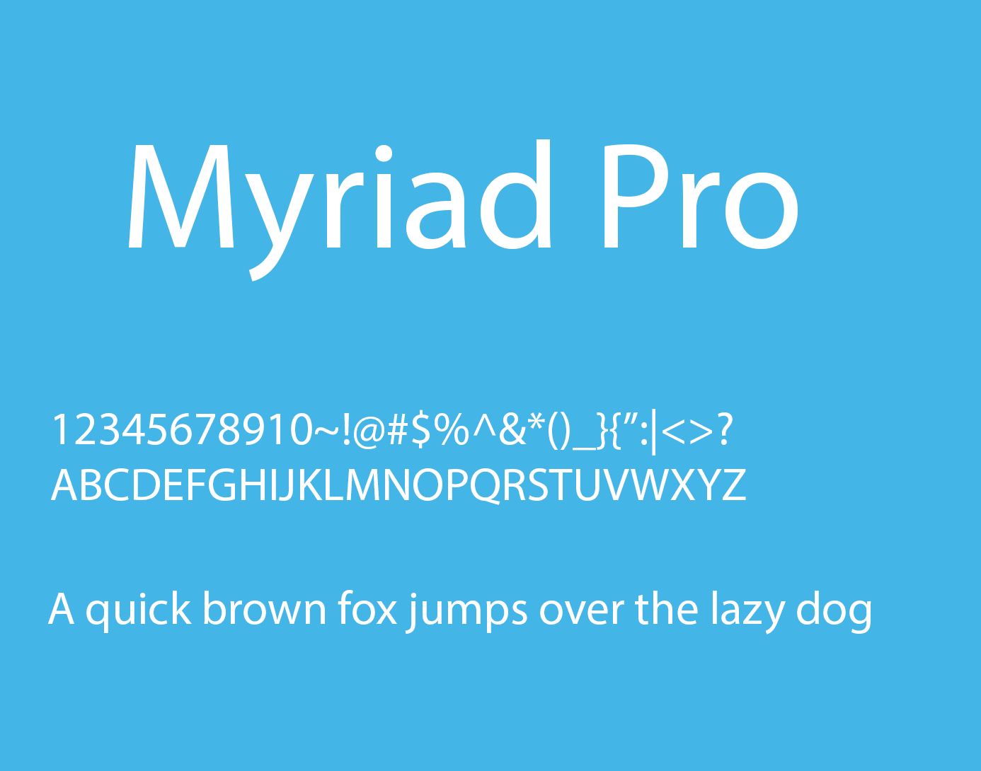 Myriad pro light free download mac
